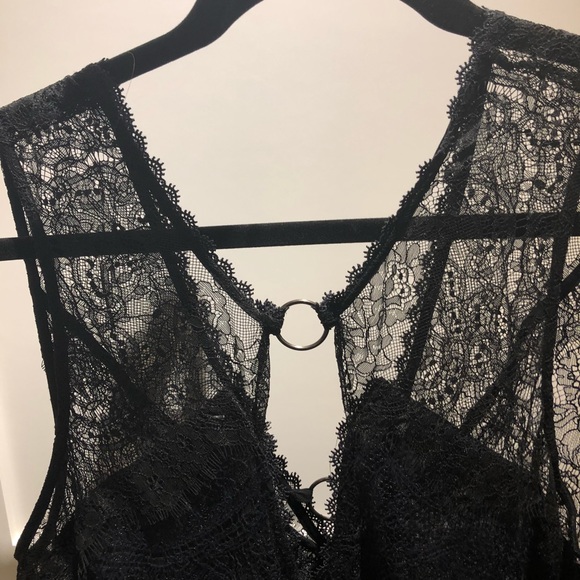 Free People - black lace Top / Dress - Small, NWT - Picture 6 of 8